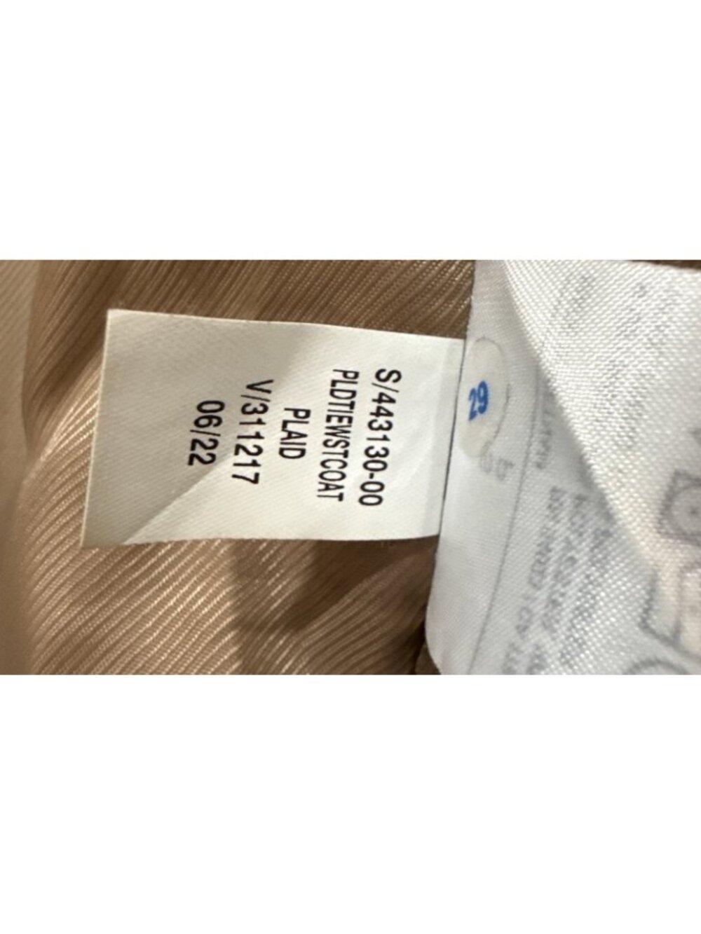 Banana Republic Tan Tie Waist Plaid Wool Blend Long Trench Coat Womens Size S - Picture 5 of 11